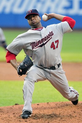CLEVELAND, OH - JUNE 7: Francisco Liriano #47 of the Minnesota Twins pitches during the first inning against the Cleveland Indians at Progressive Field on June 7, 2011 in Cleveland, Ohio. (Photo by Jason Miller/Getty Images)