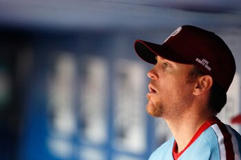 ATLANTA, GA - MAY 15:  Brad Lidge #54 of the Philadelphia Phillies against the Atlanta Braves at Turner Field on May 15, 2011 in Atlanta, Georgia.  (Photo by Kevin C. Cox/Getty Images)