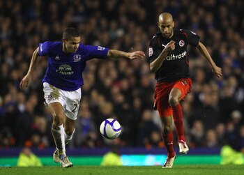Everton's Jack Rodwell (left)