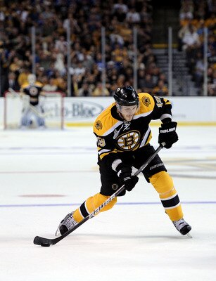 BOSTON, MA - JUNE 08:  Tyler Seguin #19 of the Boston Bruins skates with the puck against the Vancouver Canucks during Game Four of the 2011 NHL Stanley Cup Final at TD Garden on June 8, 2011 in Boston, Massachusetts.  (Photo by Harry How/Getty Images)