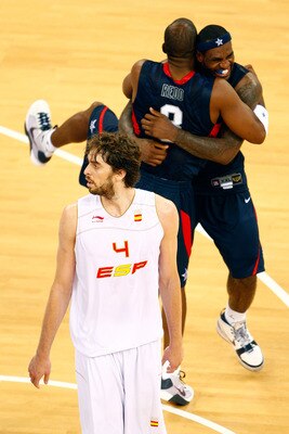 A LeBron James/Michael Redd hug?  Fitting.