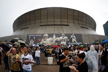 NEW ORLEANS - SEPTEMBER 24:  Fans tailgate outside the Superdome before the Tennessee Titans play the New Orleans Saints on September 24, 2007 at the Louisiana Superdome in New Orleans, Louisiana.  (Photo by Chris Graythen/Getty Images)