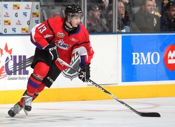 TORONTO, CAN - JANUARY 19:  Tomas Jurco #13 of Team Cherry skates against Team Orr in the 2011 Home Hardware Top Prospects game on January 19, 2011 at the Air Canada Centre in Toronto, Canada. Team Orr defeated Team Cherry 7-1. (Photo by Claus Andersen/Ge