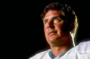 P362972 01: (NORTH AND SOUTH AMERICA SALES ONLY) FILE PHOTO: A portrait of Dan Marino, quarterback of the Miami Dolphins, during the NFL Quarterback Club at Disney's Boardwalk Hotel in Orlando, Florida April 30, 1998. The Dolphins lost to the Jacksonville