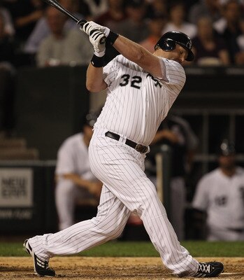 CHICAGO, IL - JUNE 20: Adam Dunn #32 of the Chicago White Sox strikes out against Carlos Zambrano of the Chicago Cubs at U.S. Cellular Field on June 20, 2011 in Chicago, Illinois. The Cubs defeated the White Sox 6-3. (Photo by Jonathan Daniel/Getty Images
