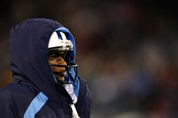 NASHVILLE, TN - DECEMBER 23:  Quarterback Vince Young #10 of the Tennessee Titans looks on from the sidelines during the second half against the New York Jets at LP Field on December 23, 2007 in Nashville, Tennessee.  Tennessee defeated the New York Jets