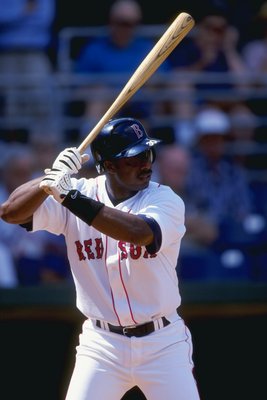 8 Mar 1999:  Infielder Jose Offerman #30 of the Boston Red Sox at bat during the Spring Training game against the Minnesota Twins at the City of Palms Park in Fort Myers, Florida. The Twins defeated the Red Sox 6-3. Mandatory Credit: Brian Bahr  /Allsport