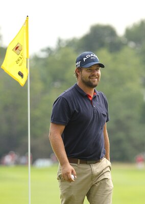 CROMWELL, CT - JUNE 26:  Ryan Moore smiles during the final round of the Travelers Championship at  TPC River Highlands on June 26, 2011 in Cromwell, Connecticut.  (Photo by Jim Rogash/Getty Images)