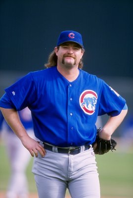 21 Feb 1998:  Rod Beck #47 of the Chicago Cubs at Spring Training at the Hohokam Park in Mesa, Arizona. Mandatory Credit: Jeff Carlick  /Allsport