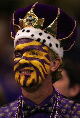 NEW ORLEANS - JANUARY 07:  A fan of the Louisiana State University Tigers looks on before the AllState BCS National Championship against the Ohio State Buckeyes on January 7, 2008 at the Louisiana Superdome in New Orleans, Louisiana.  (Photo by Streeter L