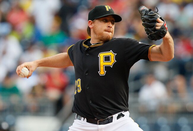 PITTSBURGH - JUNE 07:  Kevin Correia #29 of the Pittsburgh Pirates pitches against the Arizona Diamondbacks during the game on June 7, 2011 at PNC Park in Pittsburgh, Pennsylvania.  (Photo by Jared Wickerham/Getty Images)