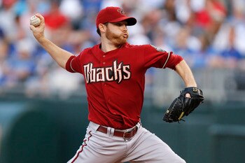 KANSAS CITY, MO - JUNE 22: Starting pitcher Ian Kennedy #31 of the Arizona Diamondbacks throws against the Kansas City Royals at Kauffman Stadium on June 22, 2011 in Kansas City, Missouri. (Photo by Ed Zurga/Getty Images)