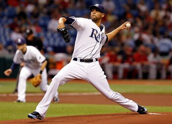 ST PETERSBURG, FL - JUNE 28:  Pitcher David Price #14 of the Tampa Bay Rays pitches against the Cincinnati Reds during the game at Tropicana Field on June 28, 2011 in St. Petersburg, Florida.  (Photo by J. Meric/Getty Images)