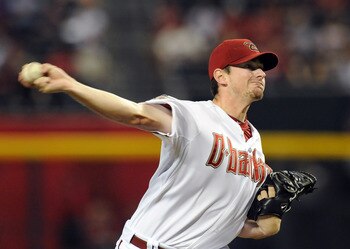 PHOENIX, AZ - JUNE 28:  Daniel Hudson #41 of the Arizona Diamondbacks delivers a pitch in the first inning against the Cleveland Indians at Chase Field on June 28, 2011 in Phoenix, Arizona.  (Photo by Norm Hall/Getty Images)