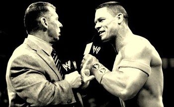 John Cena Flips Out On Vince Mcmahon - Real Life Backstage Report JohnCenaandVince_display_image