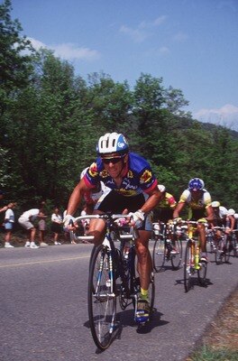 LeMond at the point