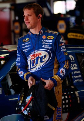 SONOMA, CA - JUNE 25:  Brad Keselowski, driver of the #2 Miller Lite Dodge, prepares to drive in practice for the NASCAR Sprint Cup Series Toyota/Save Mart 350 at Infineon Raceway on June 25, 2011 in Sonoma, California.  (Photo by Tom Pennington/Getty Ima