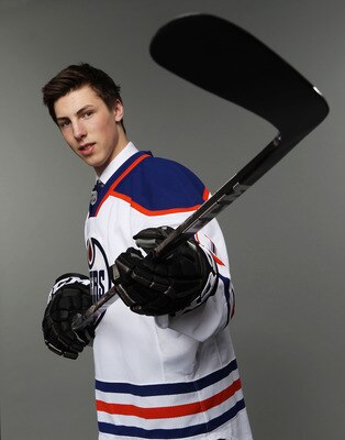 ST PAUL, MN - JUNE 24:  First overall pick Ryan Nugent-Hopkins of the Edmonton Oilers poses for a portrait during day one of the 2011 NHL Entry Draft at Xcel Energy Center on June 24, 2011 in St Paul, Minnesota.  (Photo by Nick Laham/Getty Images)