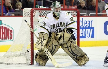 WASHINGTON DC, DC - MARCH 08:  Marty Turco #35 of the Dallas Stars skates against the Washington Capitals on March 8, 2010 at the Verizon Center in Washington, DC. The Stars defeated the Caps 4-3 after a shootout.  (Photo by Jim McIsaac/Getty Images)