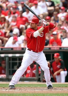 CINCINNATI, OH - JULY 03:  Joey Votto #19 of the Cincinnati Reds is at bat during the game against the Cleveland Indians at Great American Ball Park on July 3, 2011 in Cincinnati, Ohio.  (Photo by Andy Lyons/Getty Images)
