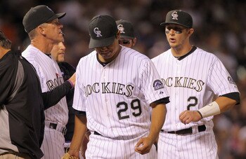 The loss of ace Jorge De la Rosa for the season puts a major cap on the Rockies' playoff hopes