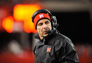 LINCOLN, NE - NOVEMBER 26: Defensive Coordinator Carl Pelini of the Nebraska Cornhuskers during their game against the Colorado Buffaloes at Memorial Stadium on November 26, 2010 in Lincoln, Nebraska. Nebraska defeated Colorado 45-17 (Photo by Eric Franci