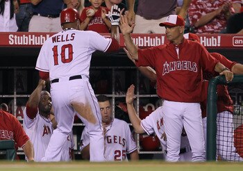 Vernon Wells is symbolic of the Angels' inability to find consistency at the plate.