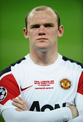 LONDON, ENGLAND - MAY 28:  Wayne Rooney of Manchester United shows his dejection after the UEFA Champions League final between FC Barcelona and Manchester United FC at Wembley Stadium on May 28, 2011 in London, England.  (Photo by Laurence Griffiths/Getty