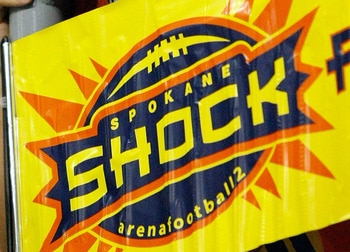 LAS VEGAS - AUGUST 22:  Spokane Shock fan Cooper James watches the Shock take on the Wilkes-Barre/Scranton Pioneers during the AFL2 ArenaCup 10 at the Orleans Arena August 22, 2009 in Las Vegas, Nevada. The Shock defeated the Pioneers 74-27.  (Photo by Et