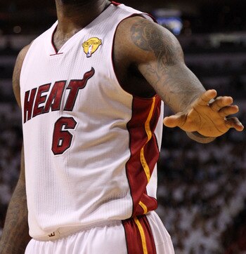 Not pictured: LeBron's only problem.