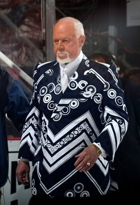 DETROIT - MAY 30:  Announcer Don Cherry walks onto the ice before the Pittsburgh Penguins face the Detroit Red Wings during Game 1 of the 2009 Stanley Cup Finals at Joe Louis Arena on May 30, 2009 in Detroit, Michigan.  (Photo by Bruce Bennett/Getty Image