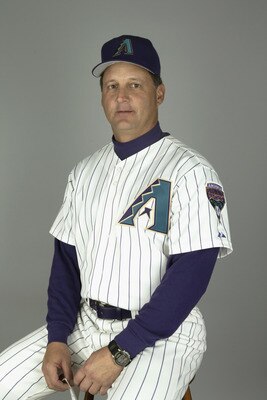TUCSON, AZ - FEBRUARY 28:  Third base coach Al Pedrique #21 of the Arizona Diamondbacks poses for a portrait during Media Day at Tucson Electric Park on February 28, 2004 in Tucson, Arizona. (Photo by Jeff Gross/Getty Images)