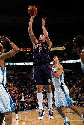 NEW ORLEANS - JANUARY 21:  Josh Boone #2 of the New Jersey Nets shoots against the New Orleans Hornets on January 21, 2009 at the New Orleans Arena in New Orleans, Louisiana. The Hornets defeated the Nets 102-92.   NOTE TO USER: User expressly acknowledge