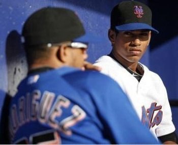 Pictured: Francisco Rodriguez (left) and Juan Urbina (right)