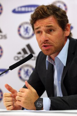 LONDON, ENGLAND - JUNE 29:  Andre Villas-Boas talks to the media after being unveiled as the new Chelsea Manager during a press conference at Stamford Bridge on June 29, 2011 in London, England.  (Photo by Clive Rose/Getty Images)