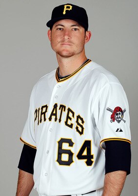 BRADENTON, FL - FEBRUARY 20:  Pitcher Bryan Morris #64 of the Pittsburgh Pirates poses for a photo during photo day at Pirate City on February 20, 2011 in Bradenton, Florida.  (Photo by J. Meric/Getty Images)
