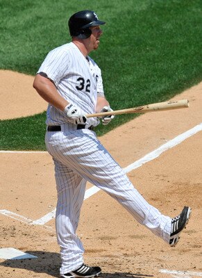 CHICAGO, IL - JULY 06: Adam Dunn # 32 of the Chicago White Sox bats against the Kansas City Royals on July 6, 2011 at U.S. Cellular Field in Chicago, Illinois. The Royals defeated the White Sox 4-1.  (Photo by David Banks/Getty Images)