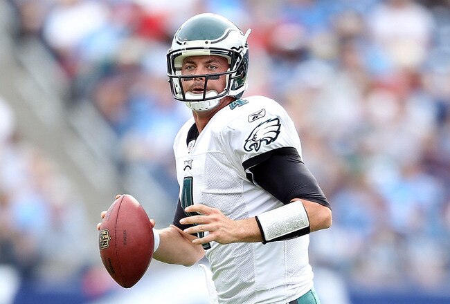 NASHVILLE, TN - OCTOBER 24:  Kevin Kolb #4 of the Philadelphia Eagles runs with the ball during the NFL game against the Tennessee Titans at LP Field on October 24, 2010 in Nashville, Tennessee.  (Photo by Andy Lyons/Getty Images)