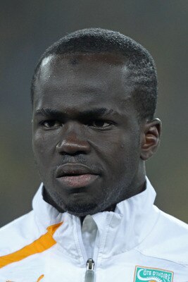 JOHANNESBURG, SOUTH AFRICA - JUNE 20:  Ismael Tiote of Ivory Coast ahead of the 2010 FIFA World Cup South Africa Group G match between Brazil and Ivory Coast at Soccer City Stadium on June 20, 2010 in Johannesburg, South Africa.  (Photo by Ian Walton/Gett