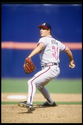 Greg Maddux became the third straight Brave to win the Cy Young Award.
