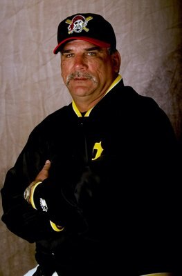 28 Feb 1999:  Coach Pete Vuckovich #50 of the Pittsburgh Pirates poses for a studio portrait on Photo Day during Spring Training at the McKechnie Field in Bradenton, Florida. Mandatory Credit: Vincent Laforet  /Allsport