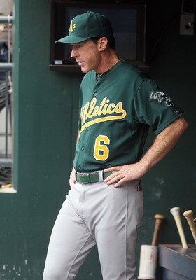 NEW YORK, NY - JUNE 23:  Manager Bob Melvin #6 of the Oakland Athletics looks on during the game against the New York Mets at Citi Field on June 23, 2011 in the Flushing neighborhood of the Queens borough of New York City.  (Photo by Jim McIsaac/Getty Ima