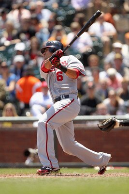 SAN FRANCISCO, CA - JUNE 08:  Ian Desmond #6 of the Washington Nationals in action against the San Francisco Giants at AT&T Park on June 8, 2011 in San Francisco, California.  (Photo by Ezra Shaw/Getty Images)