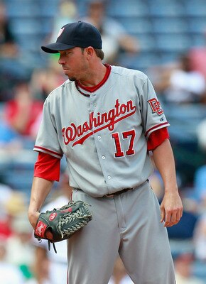 ATLANTA - SEPTEMBER 15:  Pitcher Sean Burnett #17 of the Washington Nationals against the Atlanta Braves at Turner Field on September 15, 2010 in Atlanta, Georgia.  (Photo by Kevin C. Cox/Getty Images)