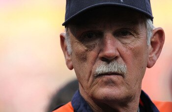 ARLINGTON, TX - JUNE 08:  Manager Jim Leyland #10 of the Detroit Tigers at Rangers Ballpark in Arlington on June 8, 2011 in Arlington, Texas.  (Photo by Ronald Martinez/Getty Images)