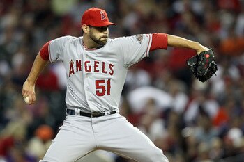 PHOENIX, AZ - JULY 12:  American League All-Star Jordan Walden #51 of the Los Angeles Angels throws a pitch in the sixth inning of the 82nd MLB All-Star Game at Chase Field on July 12, 2011 in Phoenix, Arizona.  (Photo by Christian Petersen/Getty Images)