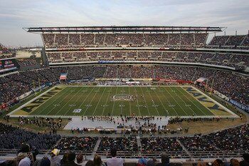 PHILADELPHIA - DECEMBER 11: A view of the field during a game between the Army Black Knights and the Navy Midshipmen on December 11, 2010 at Lincoln Financial Field in Philadelphia, Pennsylvania. The Midshipmen won 31-17. (Photo by Hunter Martin/Getty Ima
