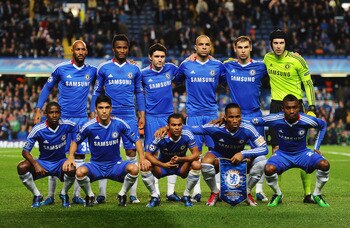 LONDON, ENGLAND - NOVEMBER 03: Chelsea players pose for a team photograph during the UEFA Champions League Group F match between Chelsea and Spartak Moscow at Stamford Bridge on November 3, 2010 in London, England.  (Photo by Mike Hewitt/Getty Images)