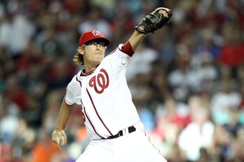 PHOENIX, AZ - JULY 12:  National League All-Star Tyler Clippard #36 of the Washington Nationals throws a pitch in the fourth inning of the 82nd MLB All-Star Game at Chase Field on July 12, 2011 in Phoenix, Arizona.  (Photo by Christian Petersen/Getty Imag