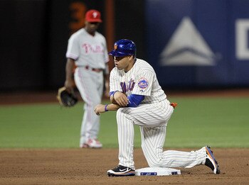 NEW YORK, NY - JULY 15:  Carlos Beltran #15 of the New York Mets looks on during a pitching change against the Philadelphia Phillies at Citi Field on July 15, 2011 in the Flushing neighborhood of the Queens borough of New York City.  (Photo by Jim McIsaac